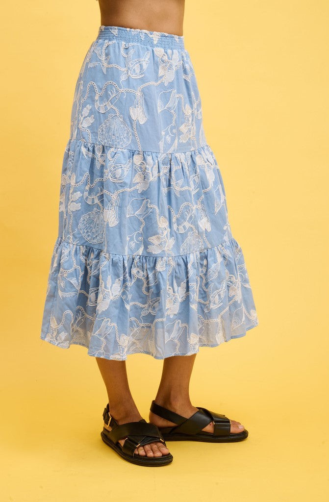 Helmstedt ROSA SKIRT Skirts Dusty Blue