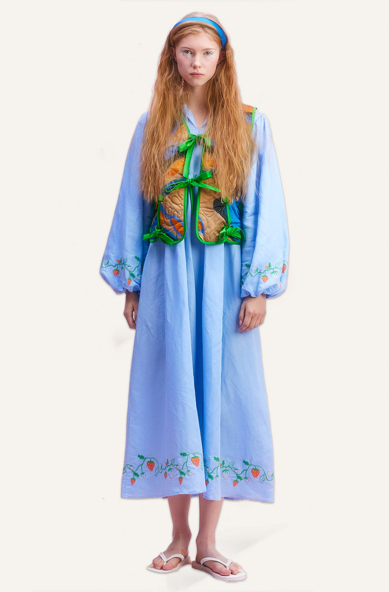 Sigrid Dress - Blue Green