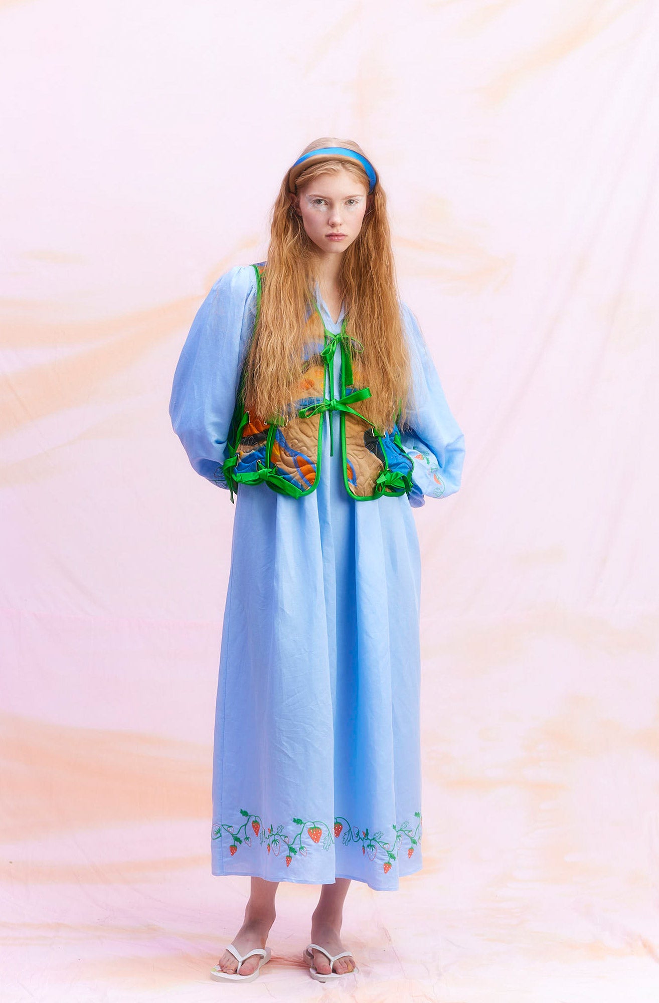 Sigrid Dress - Blue Green