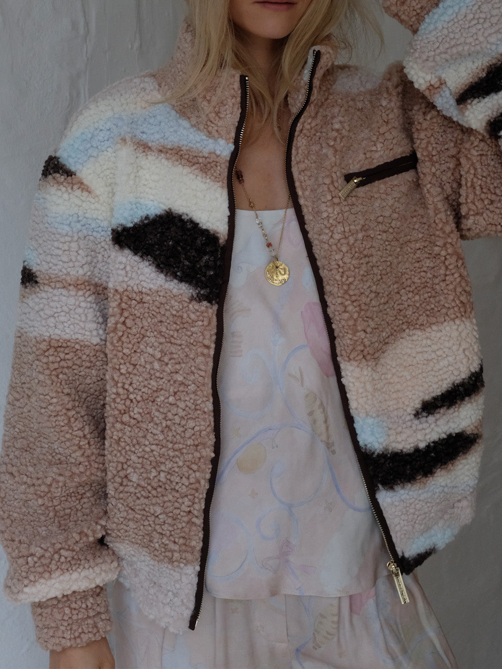 Helmstedt SAFIYA FLEECE JACKET  Frosted Almond