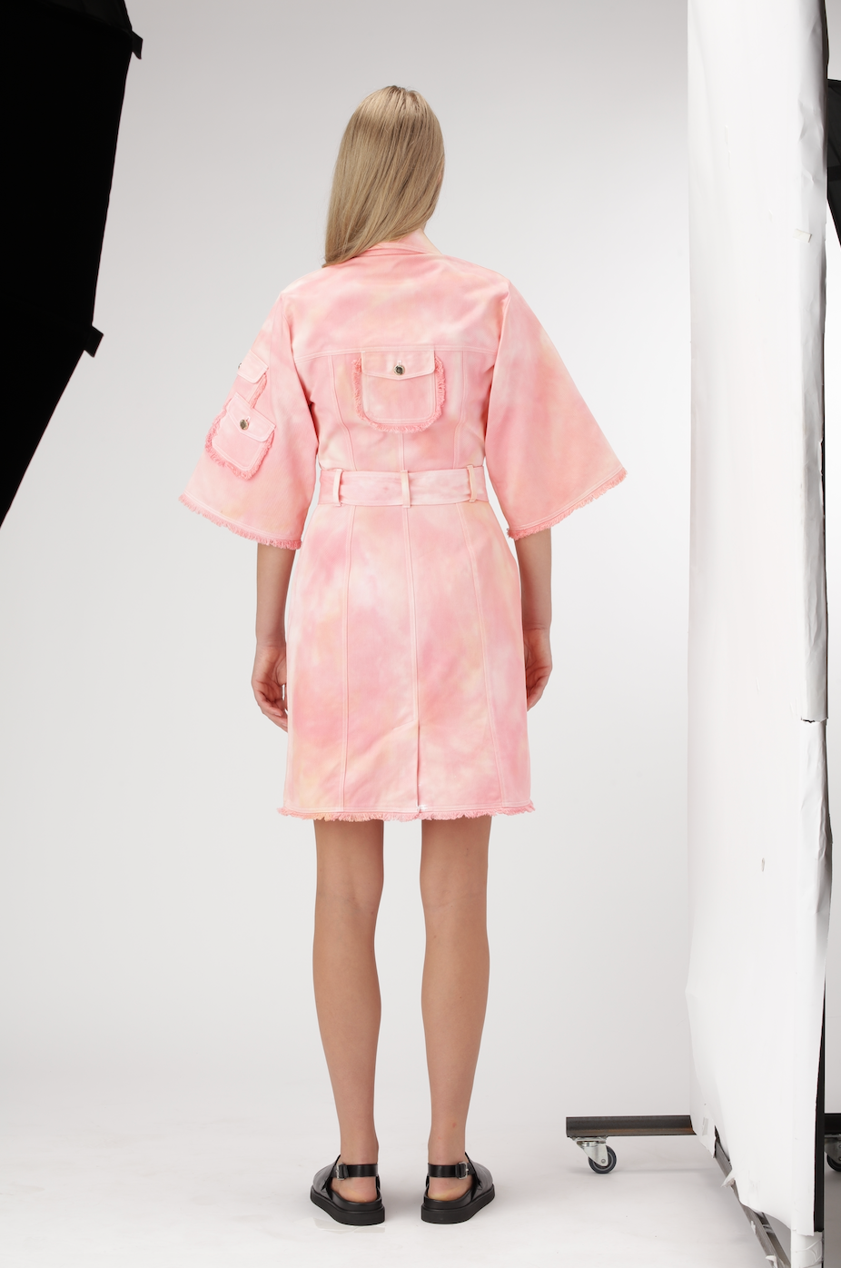 Tie Dye Me Belted Dress