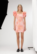 Tie Dye Me Ruffled Dress
