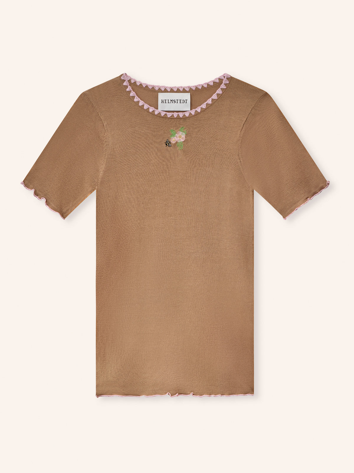 Helmstedt TRINE SHORT SLEEVE Tops Nougat Creme