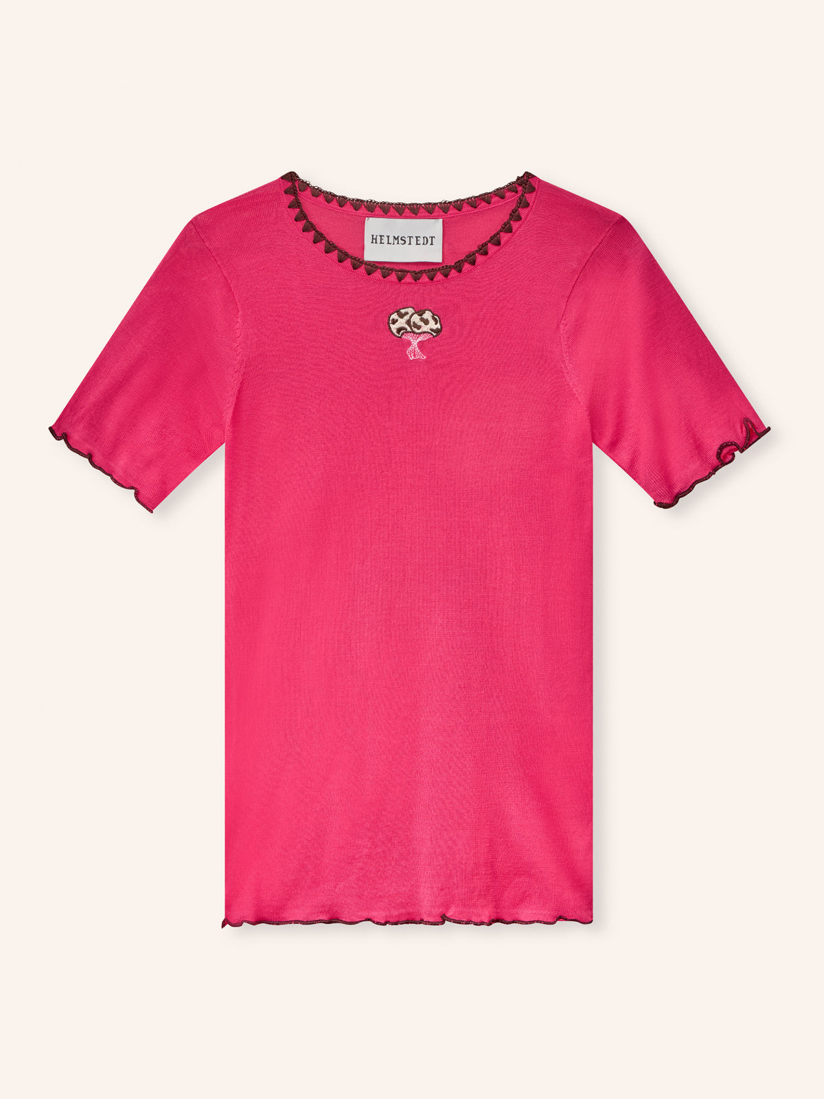Helmstedt TRINE SHORT SLEEVE Tops Strawberry Pink