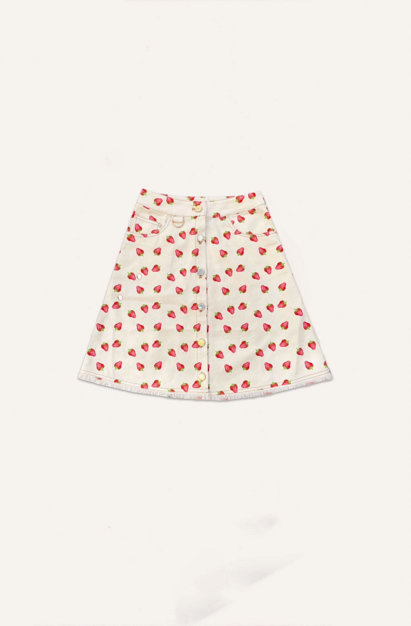 Thilde Denim Skirt - Strawberry