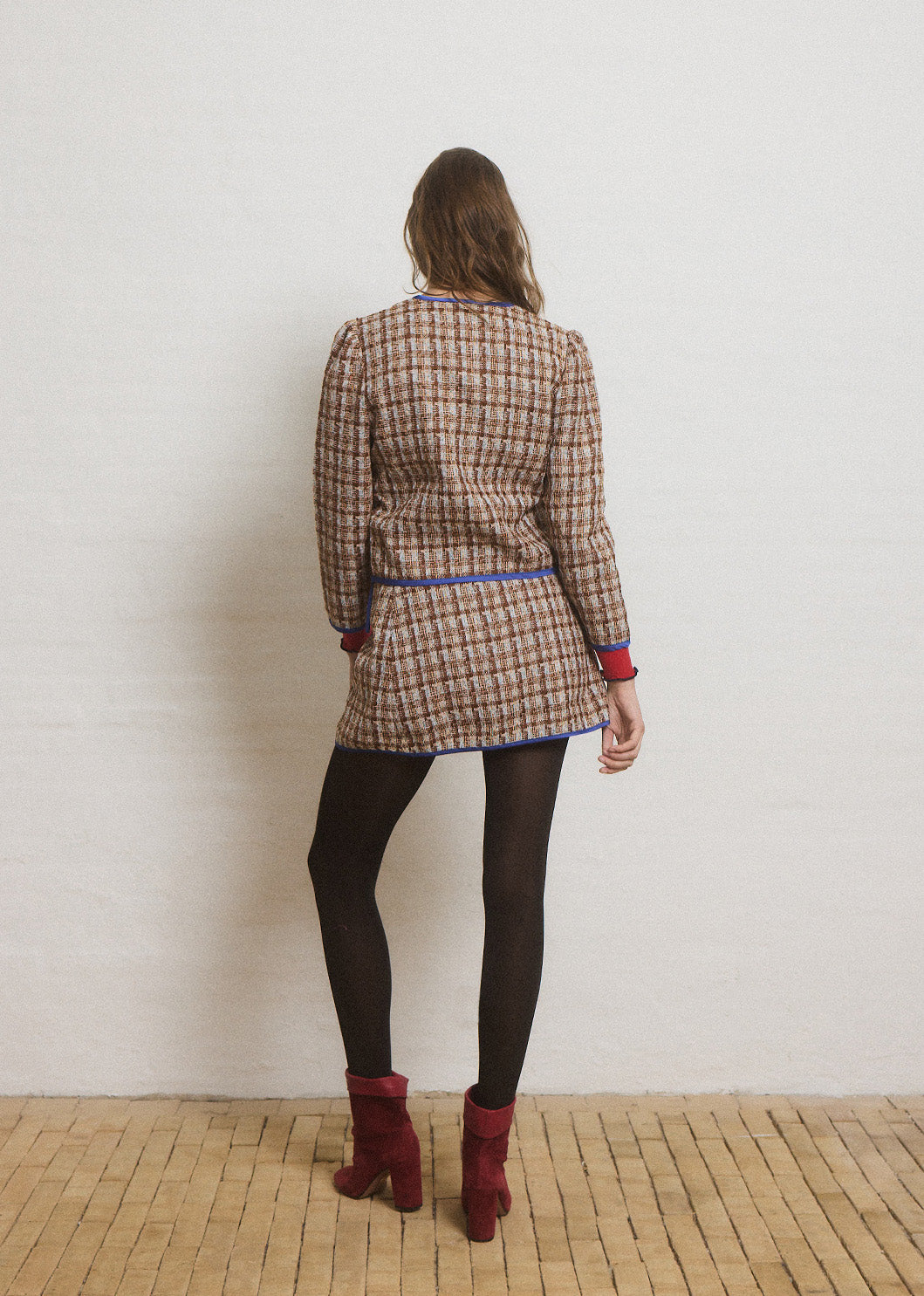 Helmstedt VERA CARDIGAN - TWEED Jackets Brown Tweed