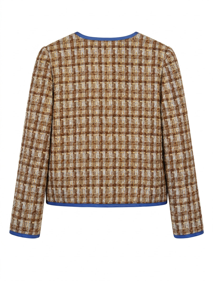 Helmstedt VERA CARDIGAN - TWEED Jackets Brown Tweed