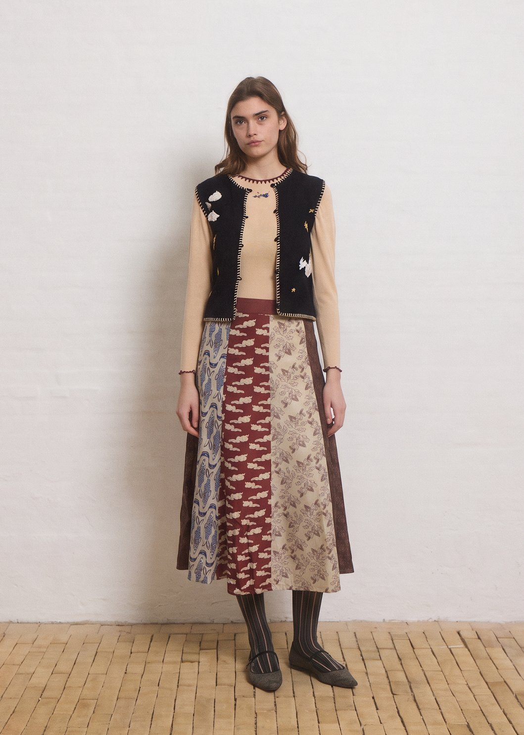 Helmstedt VIENNA SKIRT Skirts Multi Print - Patchwork of Dreams