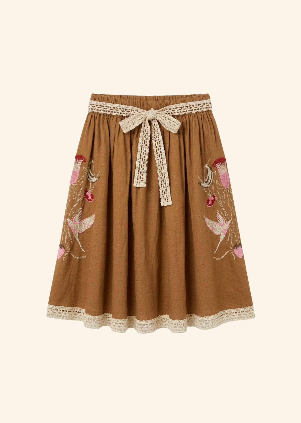 Helmstedt VIVIENNE SKIRT Skirts Honey Brown