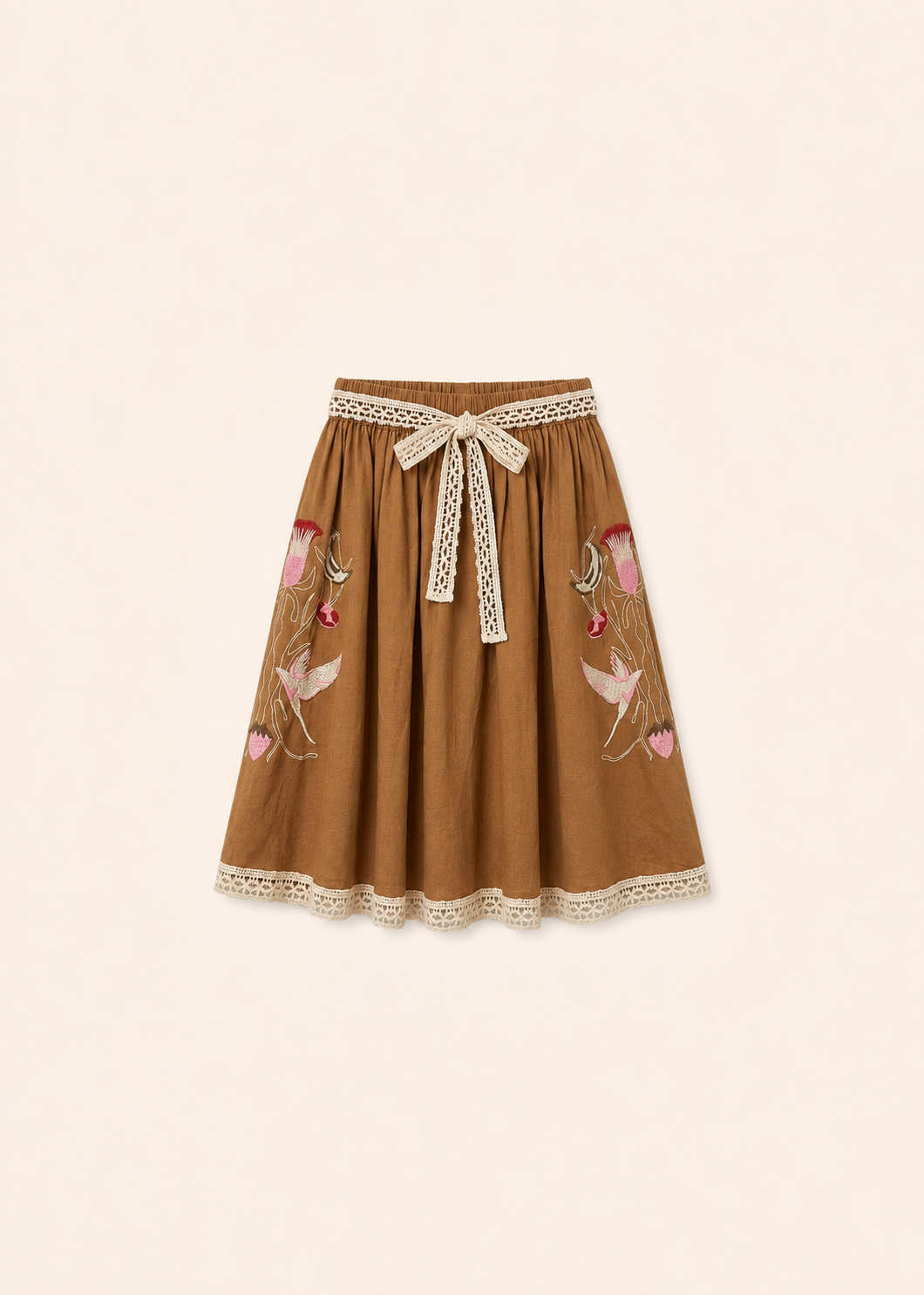Helmstedt VIVIENNE SKIRT Skirts Honey Brown
