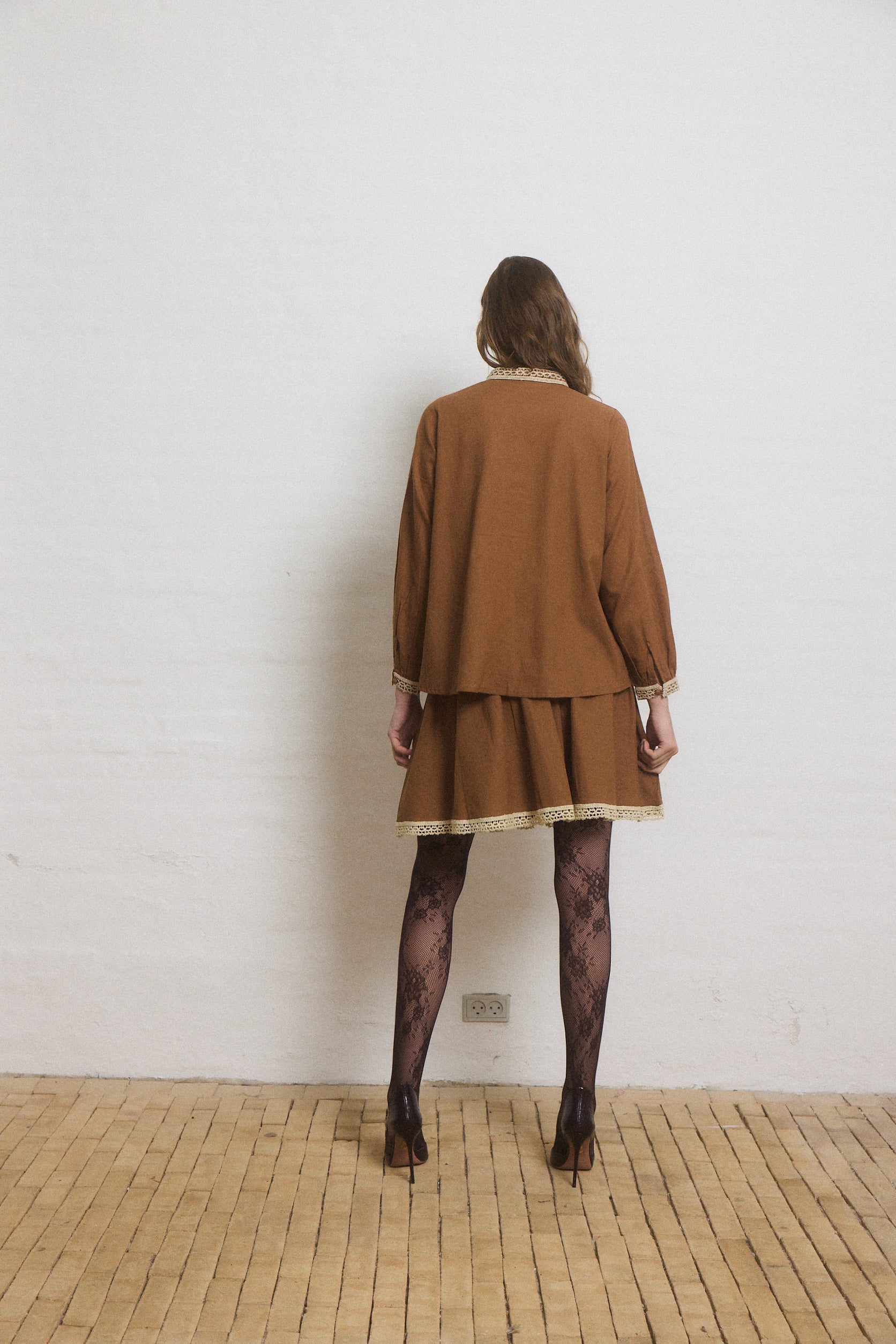 Helmstedt VIVIENNE SKIRT Skirts Honey Brown