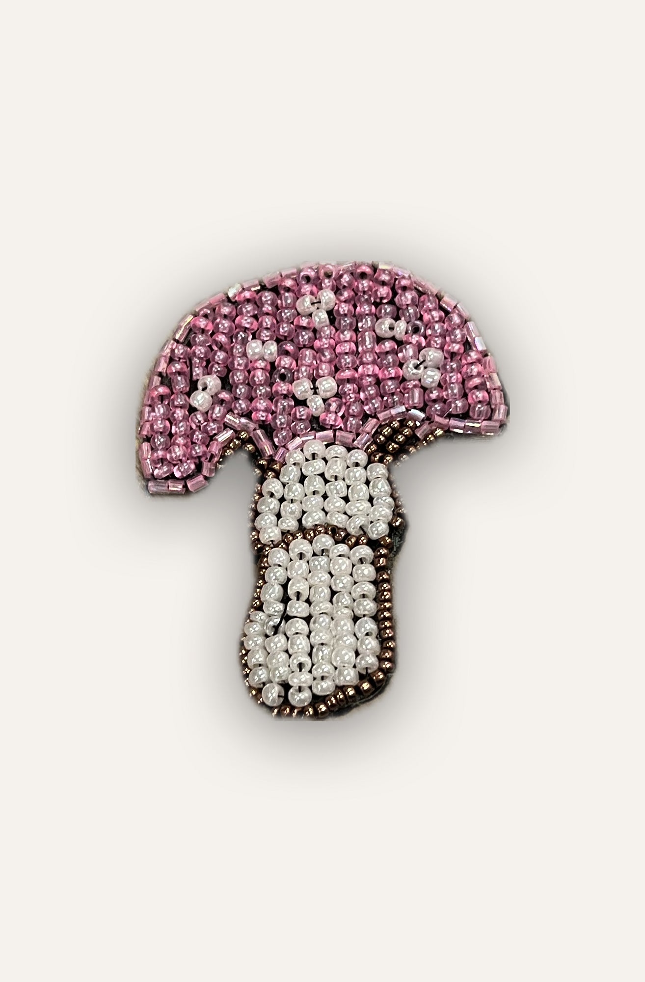 Mushroom Brooch - Pink