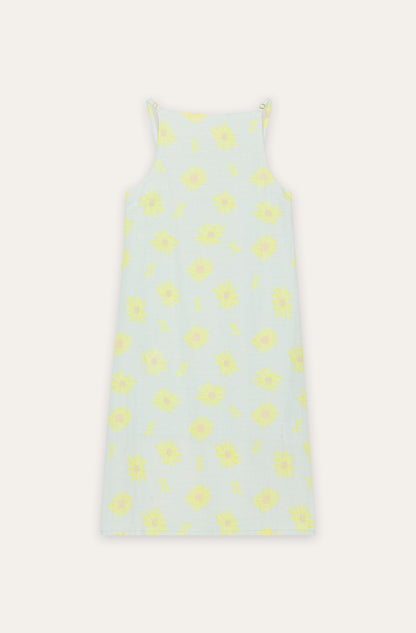 Kids Hana Dress - Sunflower Field Blue