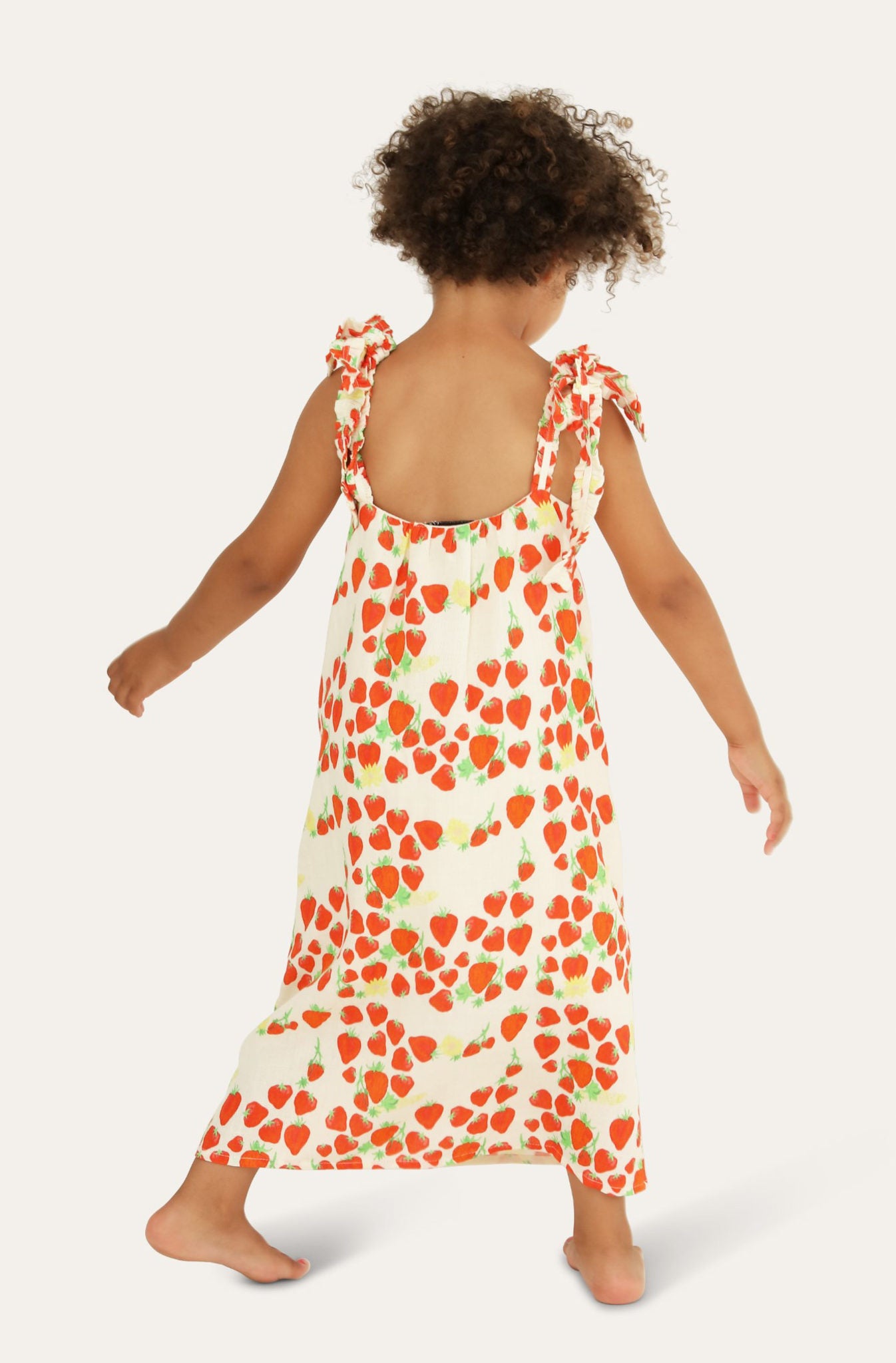 Kids Strawberry Strap Dress